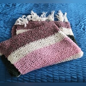 Beautiful handmade knitted blanket
